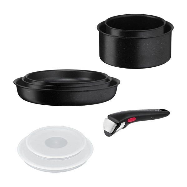 Hliníková sada nádobí 8 ks INGENIO Black stone L3998802 – Tefal-image-2
