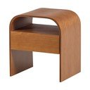 Noční stolek s poličkami v přírodní barvě Momo – WOOOD