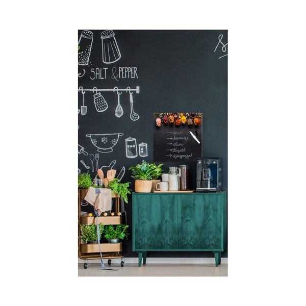 Magnetická tabule Styler Dark Spoons, 30 x 30 cm-image-1