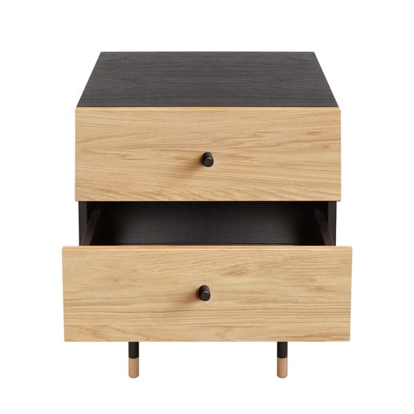 Noční stolek v dekoru dubu v přírodní barvě Jugend – Woodman-image-2