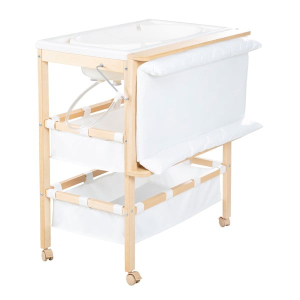 Přebalovací pult v dekoru břízy v bílo-přírodní barvě Baby Pool – Roba-image-3