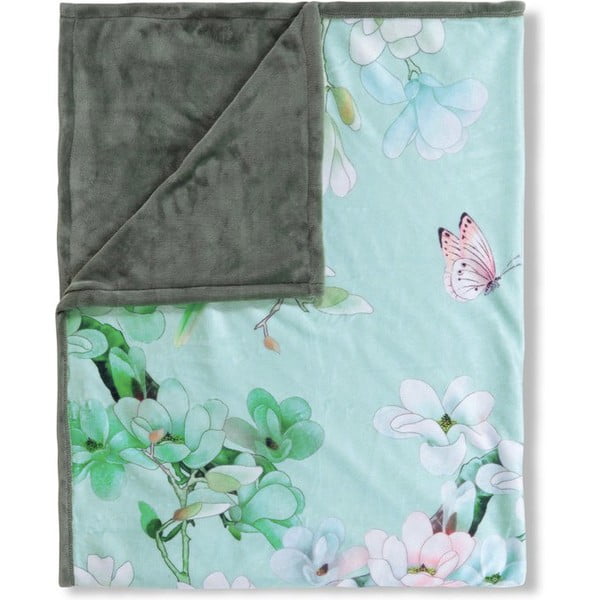 Zelená oboustranná deka Descanso Shi, 130 x 160 cm-image-3