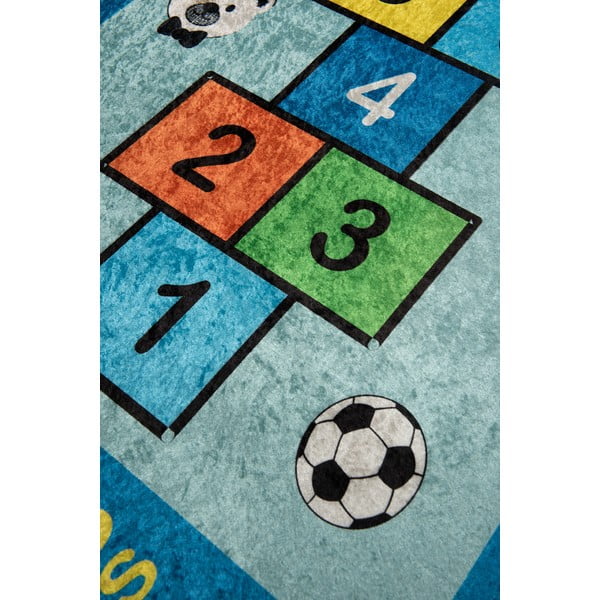 Modrý dětský protiskluzový koberec Conceptum Hypnose Seksek, 200 x 290 cm-image-2