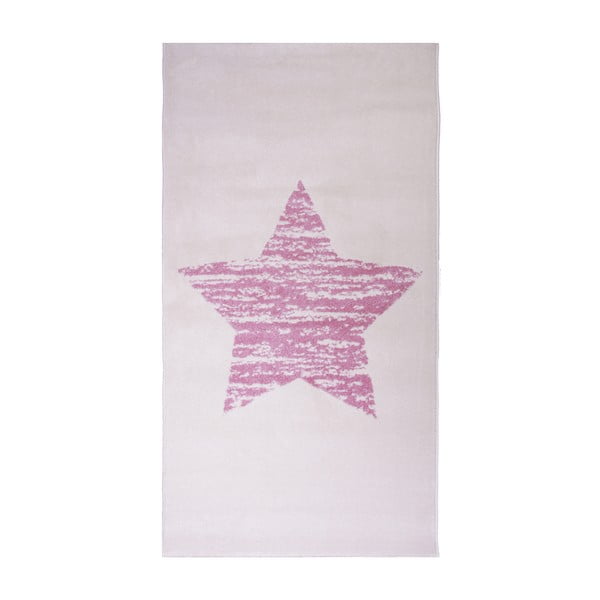 Dětský růžový koberec Nattiot Lucero, 80 x 150 cm