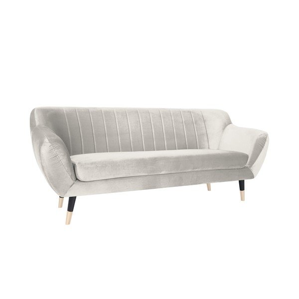 Krémová pohovka s černými nohami Mazzini Sofas Benito, 188 cm-image-2