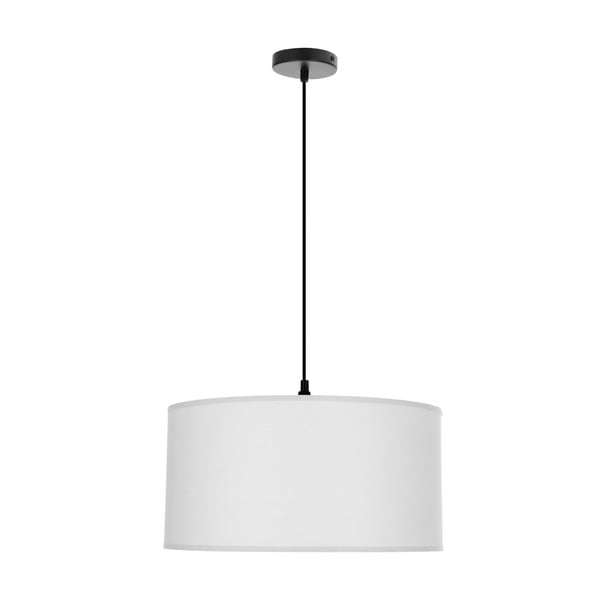 Bílé závěsné svítidlo s textilním stínidlem ø 40 cm Shanti – Candellux Lighting