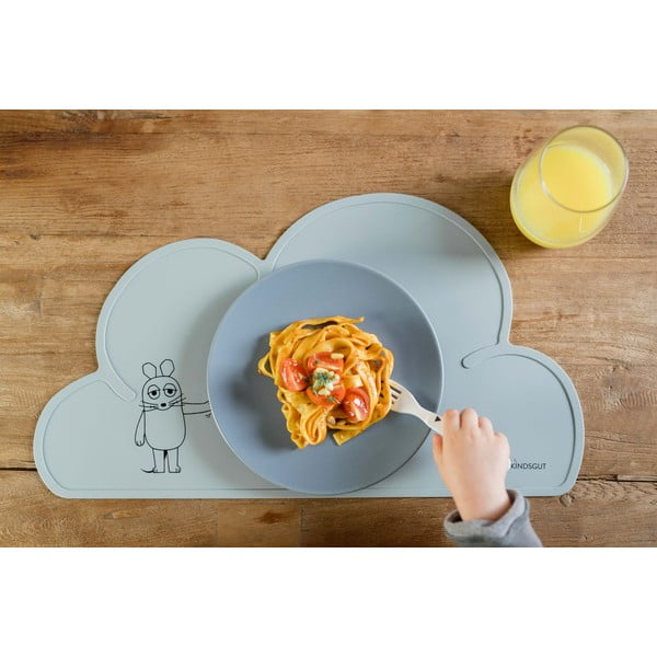 Modré silikonové prostírání Kindsgut Mouse, 49 x 27 cm-image-4