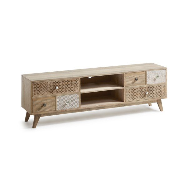 TV stolek z mangového dřeva Kave Home Hood-image-2