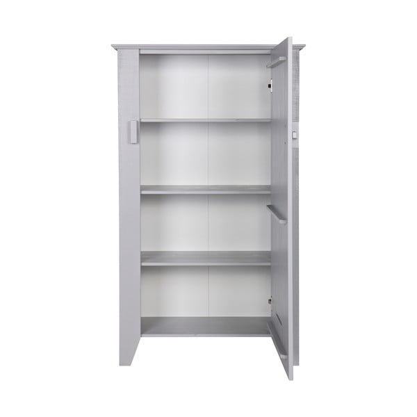 Šedá dřevěná skříňka WOOOD Gijs-image-1