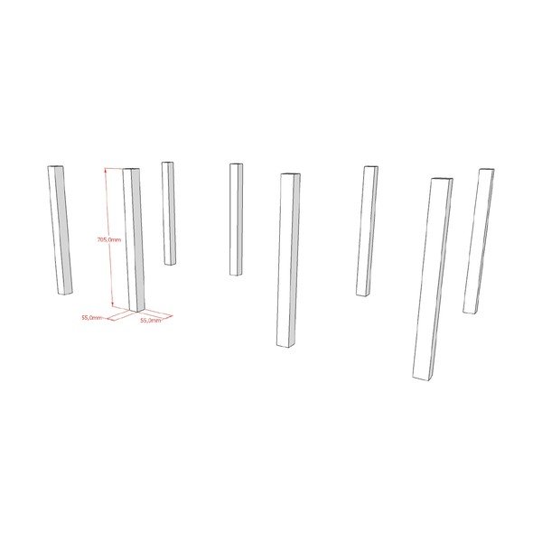 Nohy k posteli Forrest – Vipack-image-2