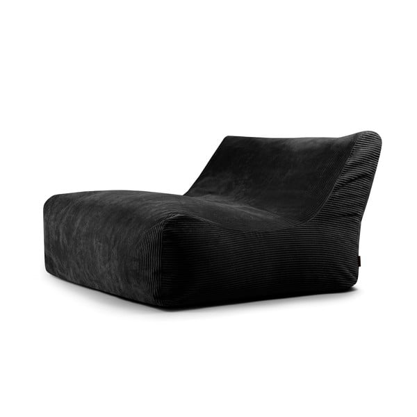 Černý manšestrový sedací vak Sofa Lounge – SLOWDOWN