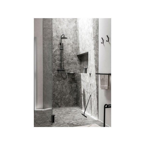 Černá nástěnná koupelnová polička Rim - Zone-image-2