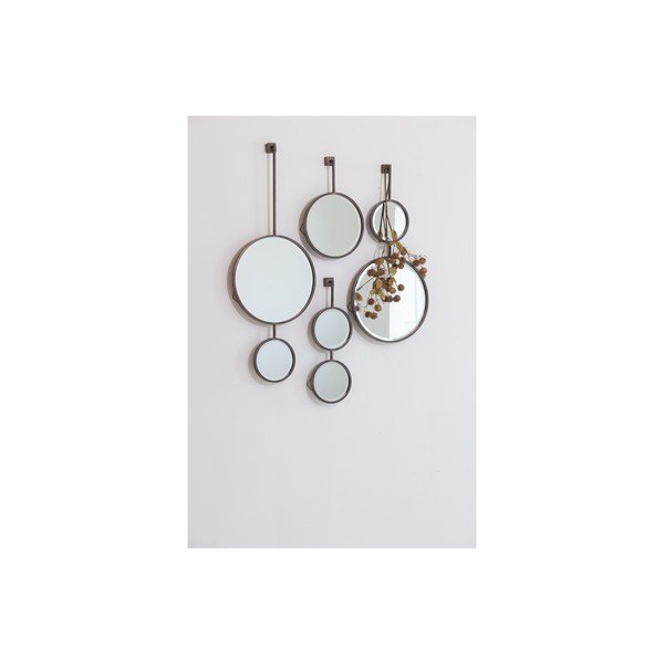 Dvojité kulaté nástěnné zrcadlo BePureHome Chain, délka 58 cm-image-2