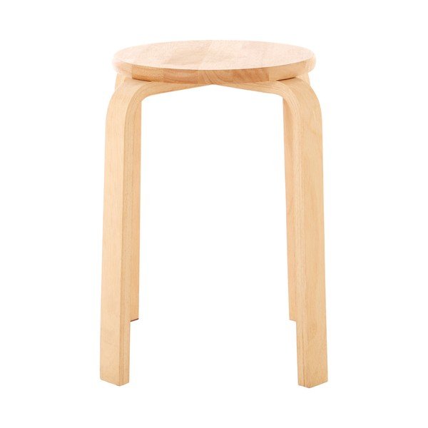 Stolička z kaučukového dřeva v přírodní barvě Heva – Premier Housewares-image-2