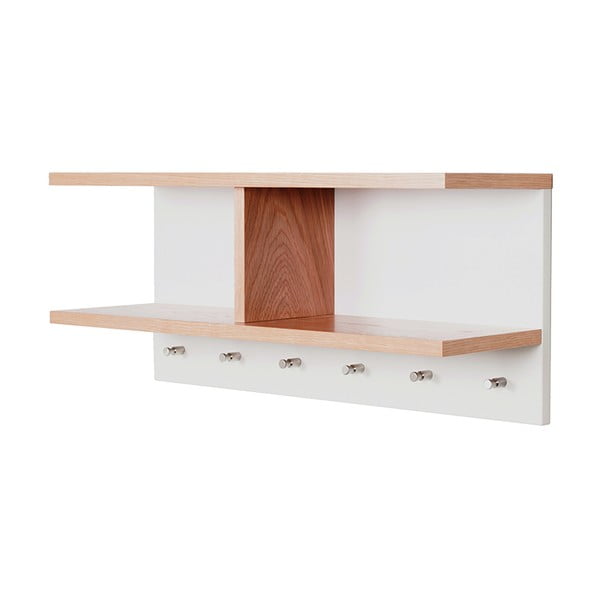 Nástěnná police s háčky Woodman Northgate-image-3