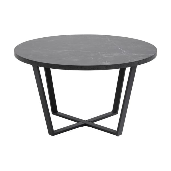 Černý kulatý konferenční stolek ø 77 cm Amble - Actona-image-2