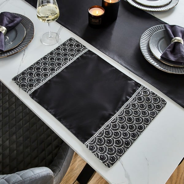 Látková prostírání v sadě 4 ks 30x46 cm Deco Sequin – Catherine Lansfield