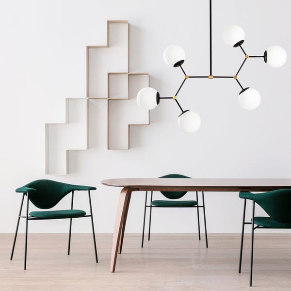 Černé závěsné svítidlo pro 6 žárovek Opviq lights Damar-image-4