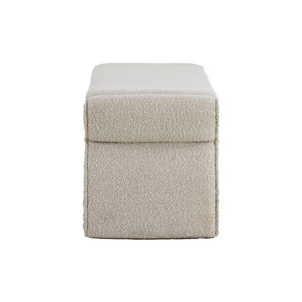 Krémová lavice z textilie bouclé Nafya – Light & Living-image-3