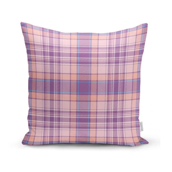Růžovo-fialový dekorativní povlak na polštář Minimalist Cushion Covers Flannel, 35 x 55 cm