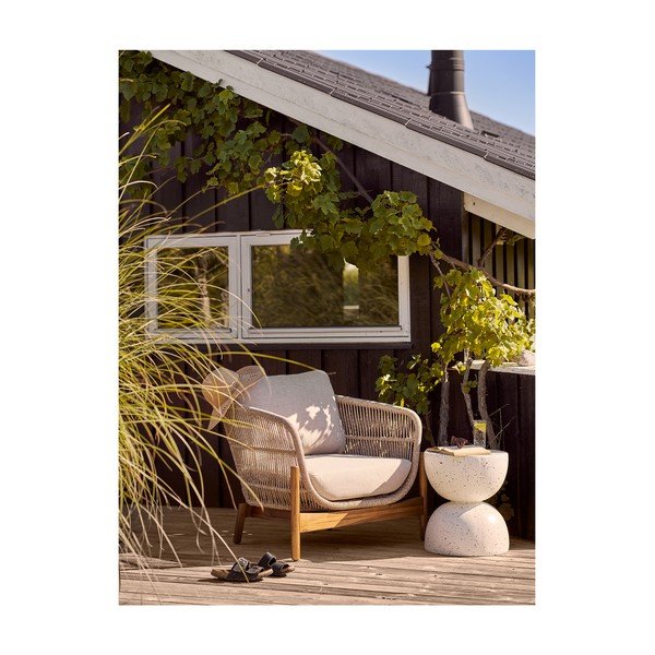 Keramický kulatý zahradní stolek ø 40 cm Bonita – House Nordic-image-3