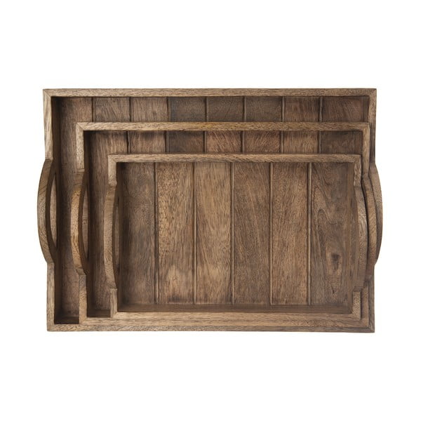 Servírovací dřevěný podnos 20.5x30.5 cm Mango – Orion-image-4