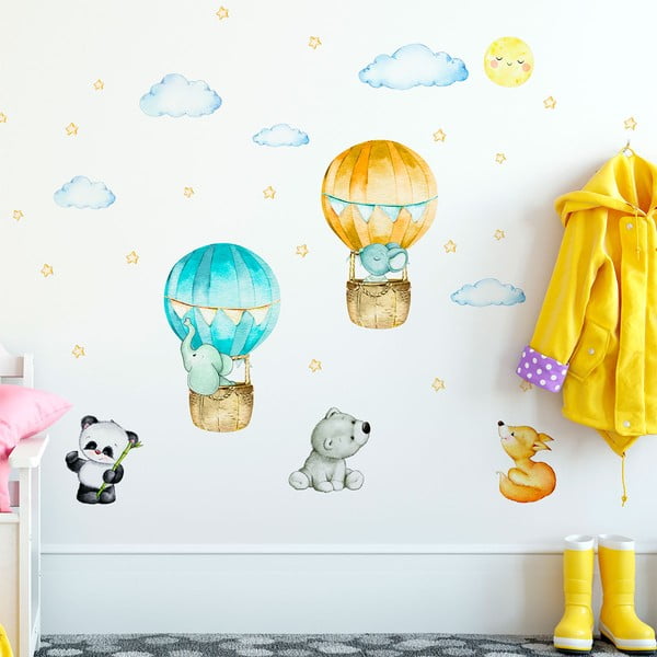 Dětské samolepky na zeď Ambiance Balloons and Stars-image-3