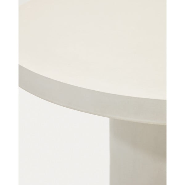 Betonový kulatý zahradní jídelní stůl ø 120 cm Aiguablava – Kave Home-image-2
