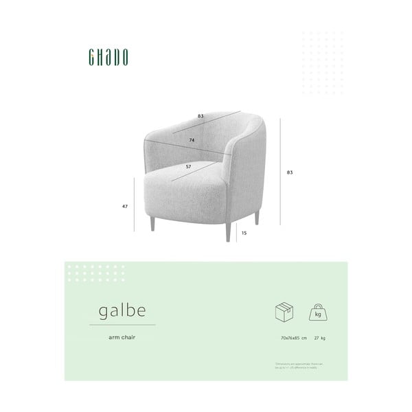 Růžové křeslo Galbe – Ghado-image-4