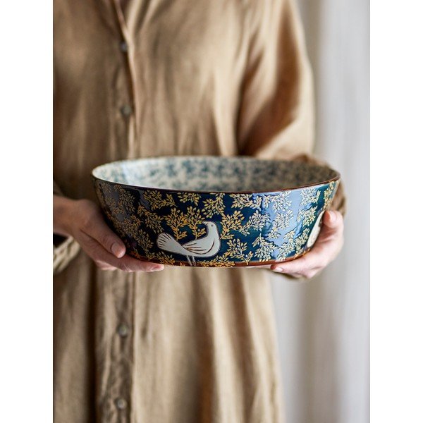 Modrá keramická mísa ø 28 cm Hezha – Bloomingville-image-4