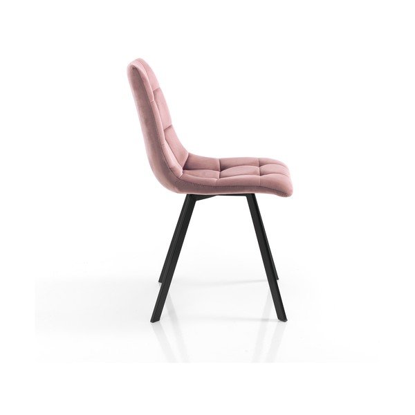 Růžové sametové jídelní židle v sadě 2 ks Toffee – Tomasucci-image-2