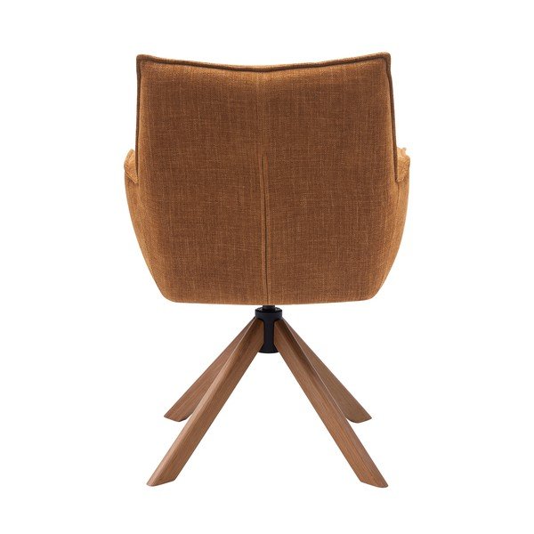 Oranžová čalouněná jídelní křesla v sadě 2 ks Marilla – Unique Furniture-image-3