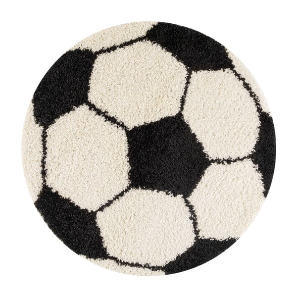 Černo-krémový dětský koberec ø 120 cm Fun – Ayyildiz Carpets