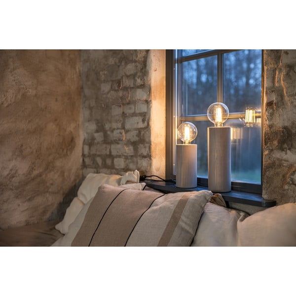 Šedá stolní lampa (výška 28 cm) Legna – Markslöjd-image-2