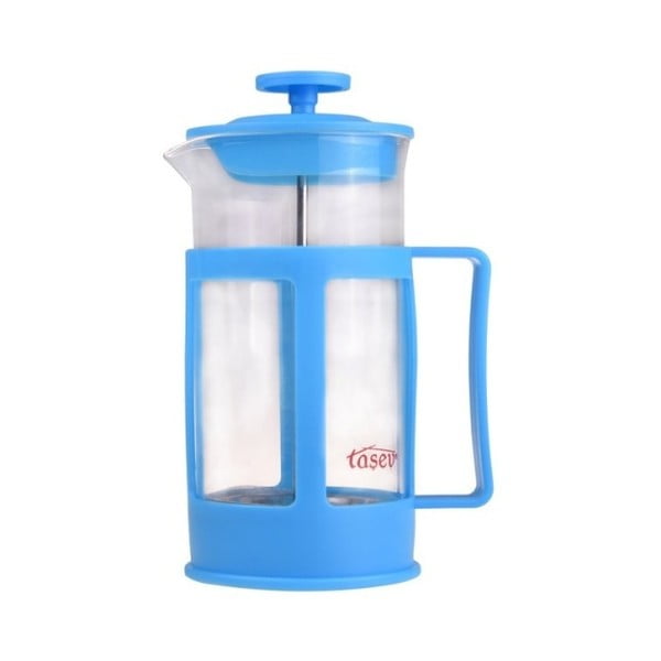 Modrý french press na kávu a čaj Bambum Magic, 350 ml