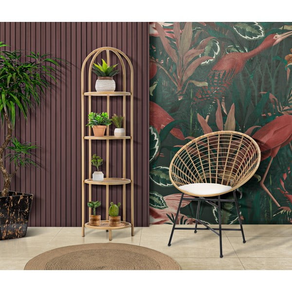 Kovový regál v přírodní barvě 40x150 cm Panama – Mauro Ferretti-image-1