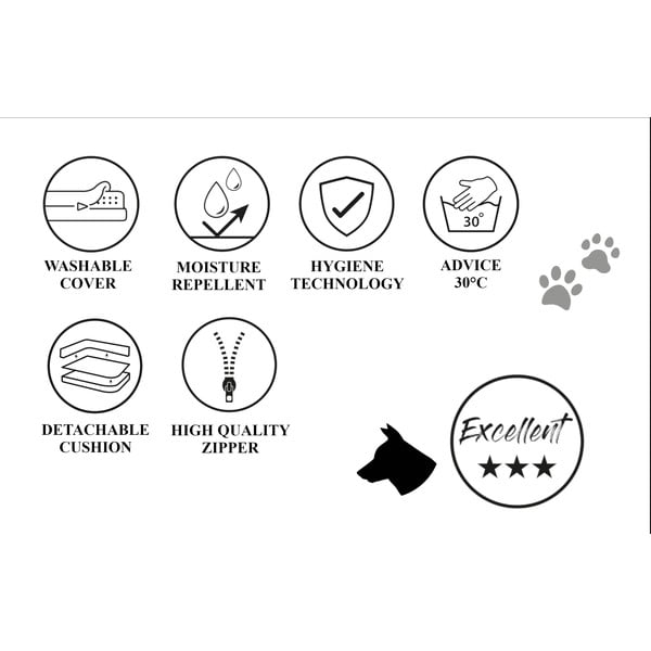 Tmavě šedý přehoz na sedačku pro psa 90x80 cm – Madison-image-4