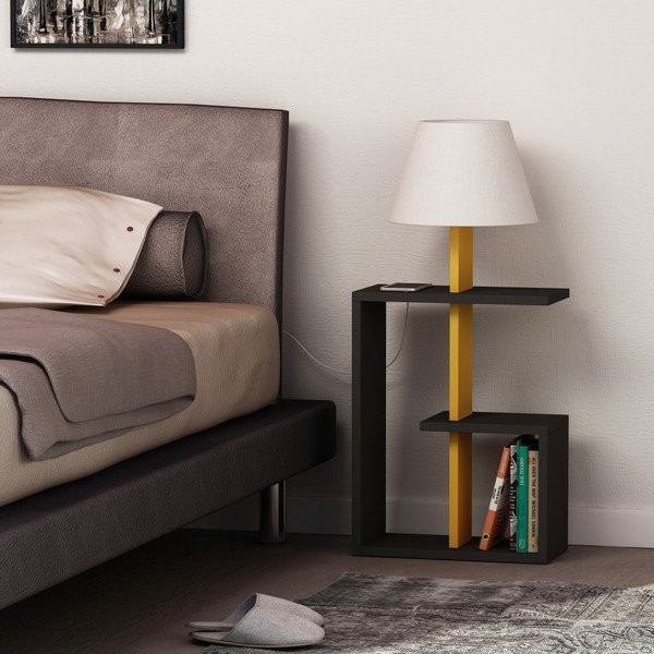 Antracitová volně stojící lampa Homitis Saly-image-1