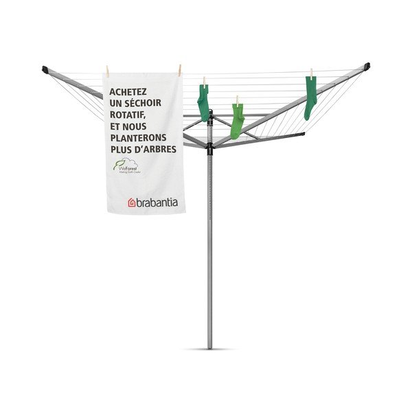 Venkovní sušák na prádlo ve stříbrné barvě 60 m Lift-O-Matic – Brabantia-image-4