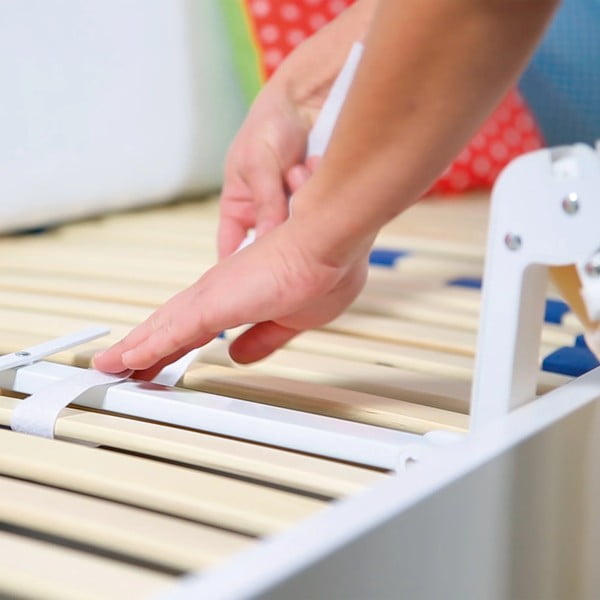 Bílo-béžová zábrana na postel 100 cm – Roba-image-3