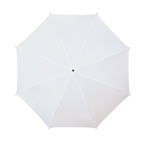 Bílý deštník s dřevěným madlem Ambiance Wooden, ⌀ 102 cm-image-1