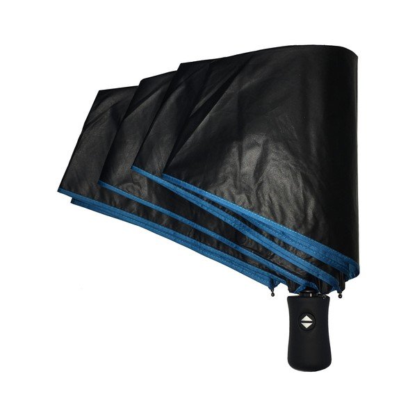 Černo-modrý větruodolný deštník s UV ochranou Ambiance, ⌀ 97 cm-image-2