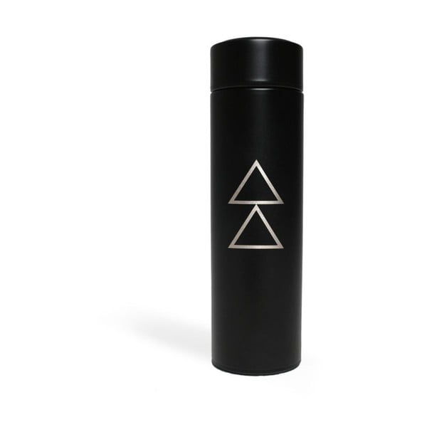 Černá láhev na vodu Yoga Design Lab Zoto, 450 ml