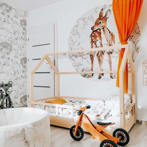 Nástěnná dětská samolepka Dekornik Deer in a Circle, ø 150 cm-image-2