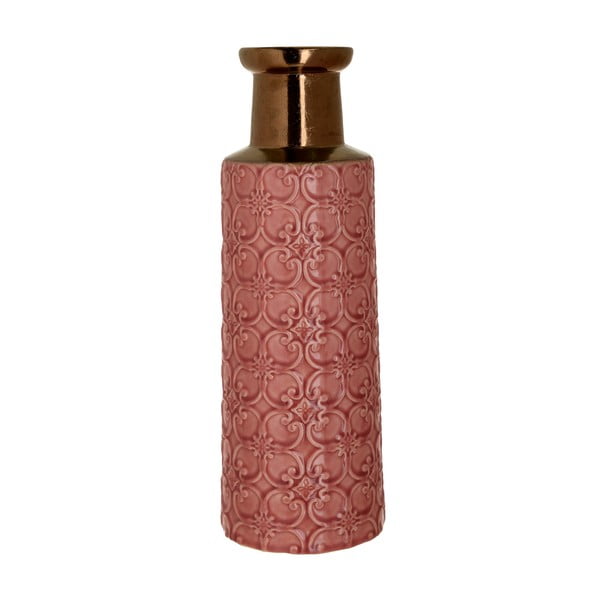 Keramická světle růžová váza InArt, ⌀ 15,5 cm