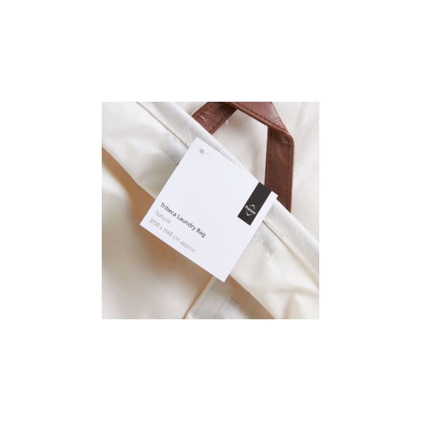 Bílý koš na prádlo s popiskem Premier Housewares Tribeca, 54 l-image-1