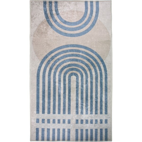 Modrý/šedý koberec běhoun 200x80 cm - Vitaus
