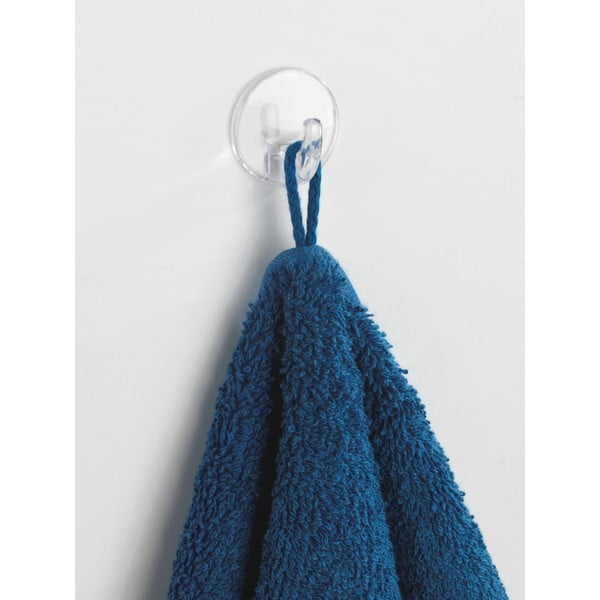 Sada 3 průhledných samodržících háčků Wenko Round-image-1