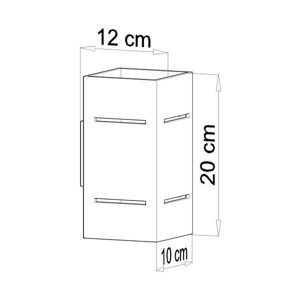 Šedé nástěnné svítidlo Sollux Torre-image-2