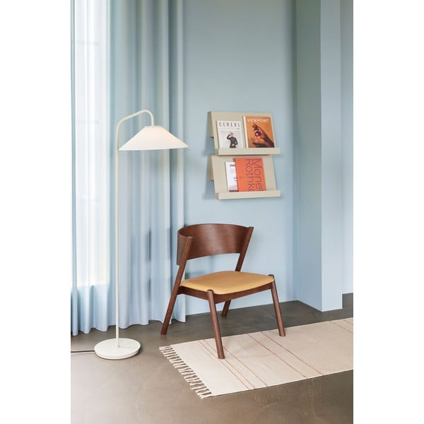 Krémová stojací lampa se skleněným stínidlem (výška 158 cm) Solid – Hübsch-image-2